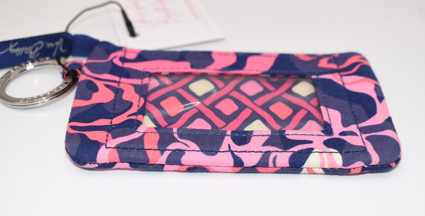 Vera Bradley Zip ID Case in "Katalina Pink" Pattern