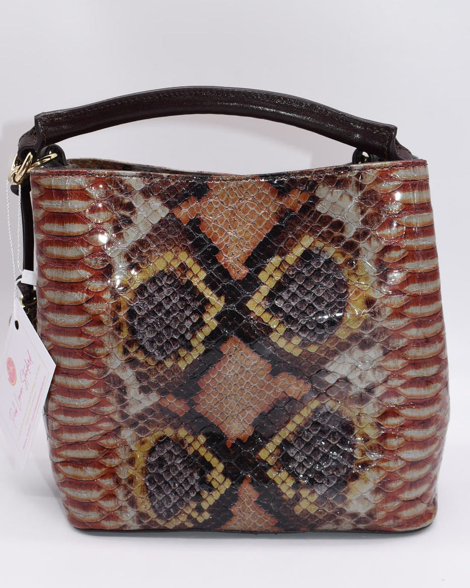 Brahmin Mini Amelia Bucket Bag in Sunset Brodie