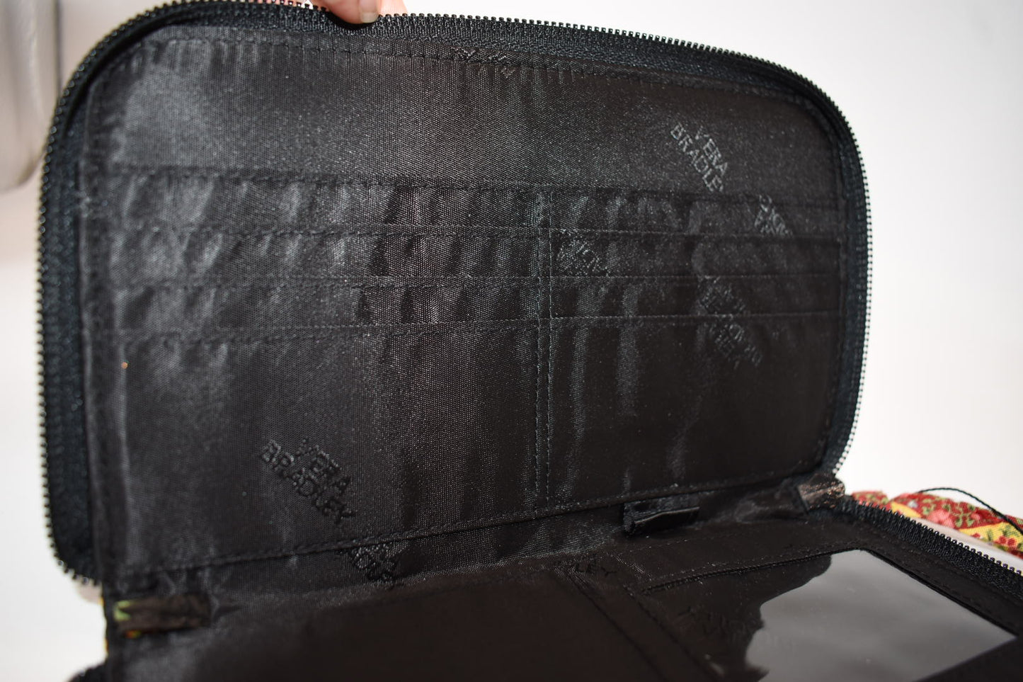 Vera Bradley Zip Around Wallet in "Chocolate" Pattern