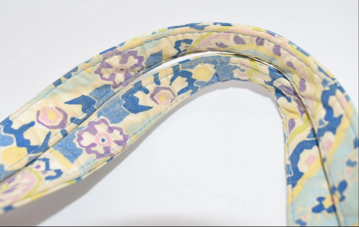 Vera Bradley East/West Tassel Tote Bag in "Capri Blue" Pattern