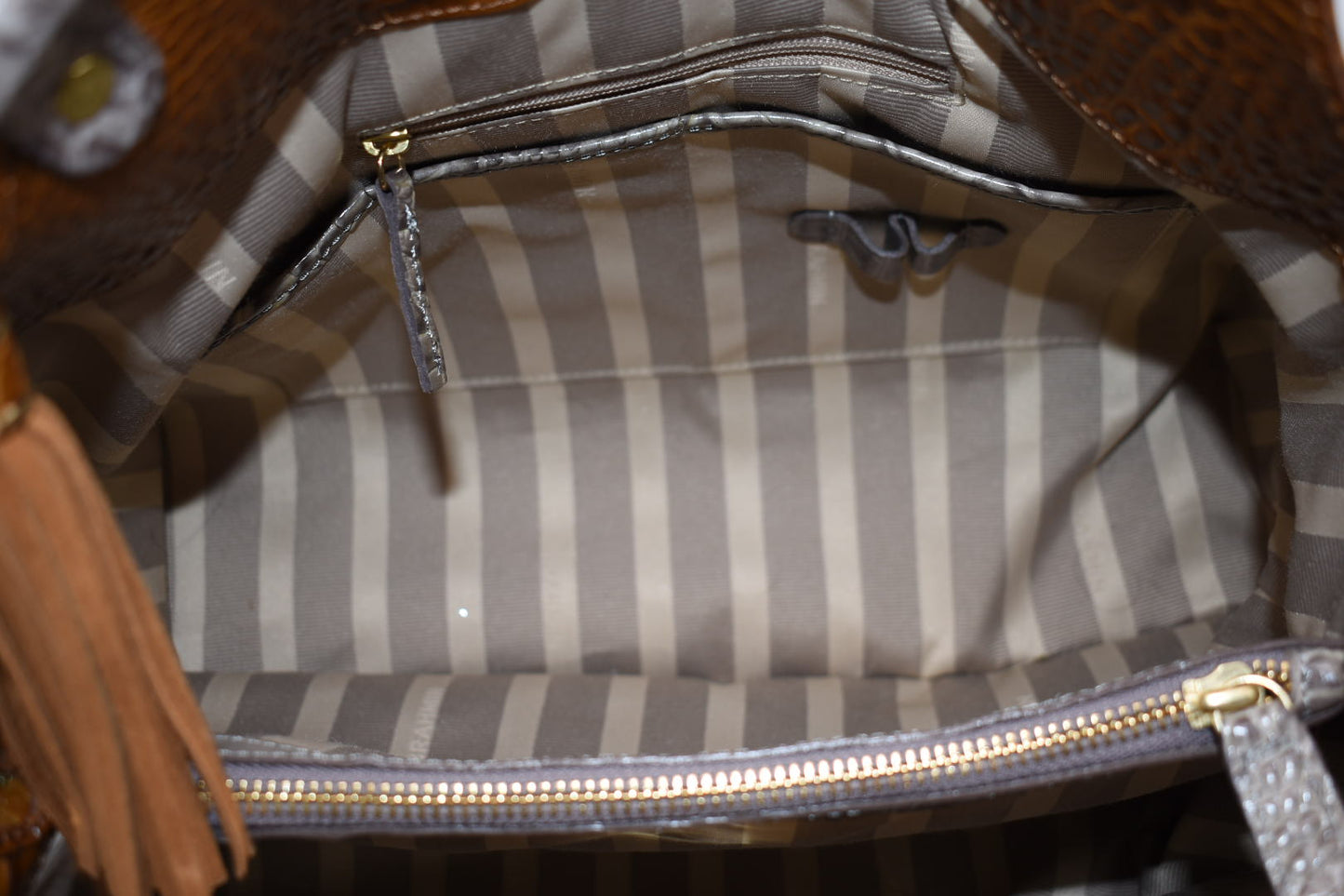 Brahmin Elisa Hobo Shoulder Bag in Tri-Color Melbourne