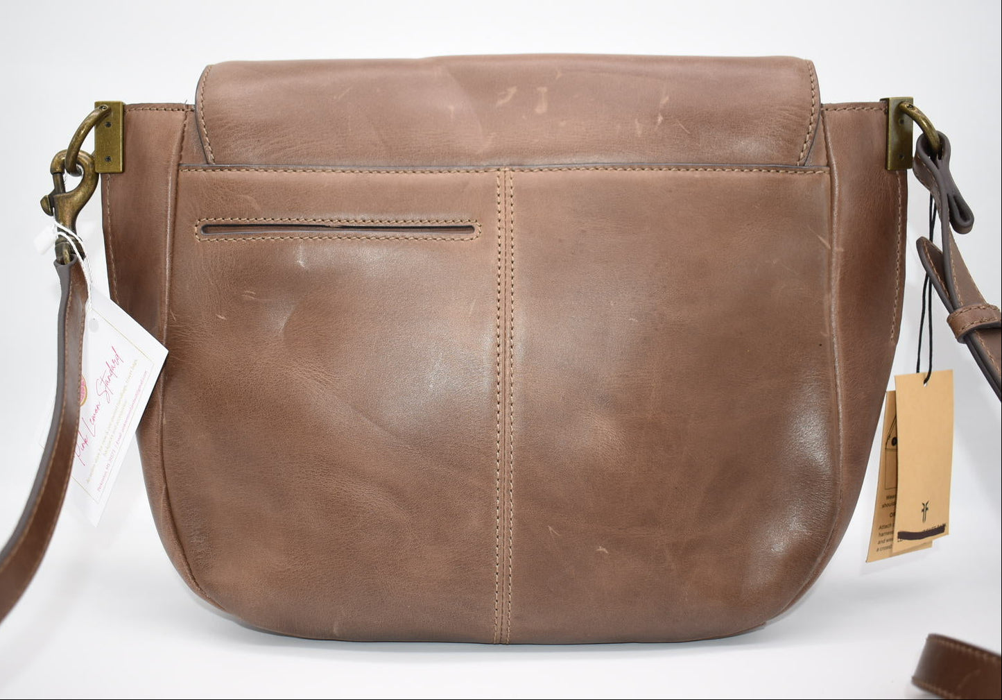 Frye Farrah Flap Shoulder Bag in Dark Brown