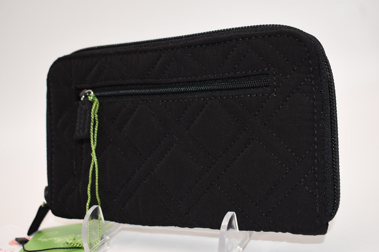 Vera Bradley Zip Around Wallet/ Demi Clutch in Microfiber Black