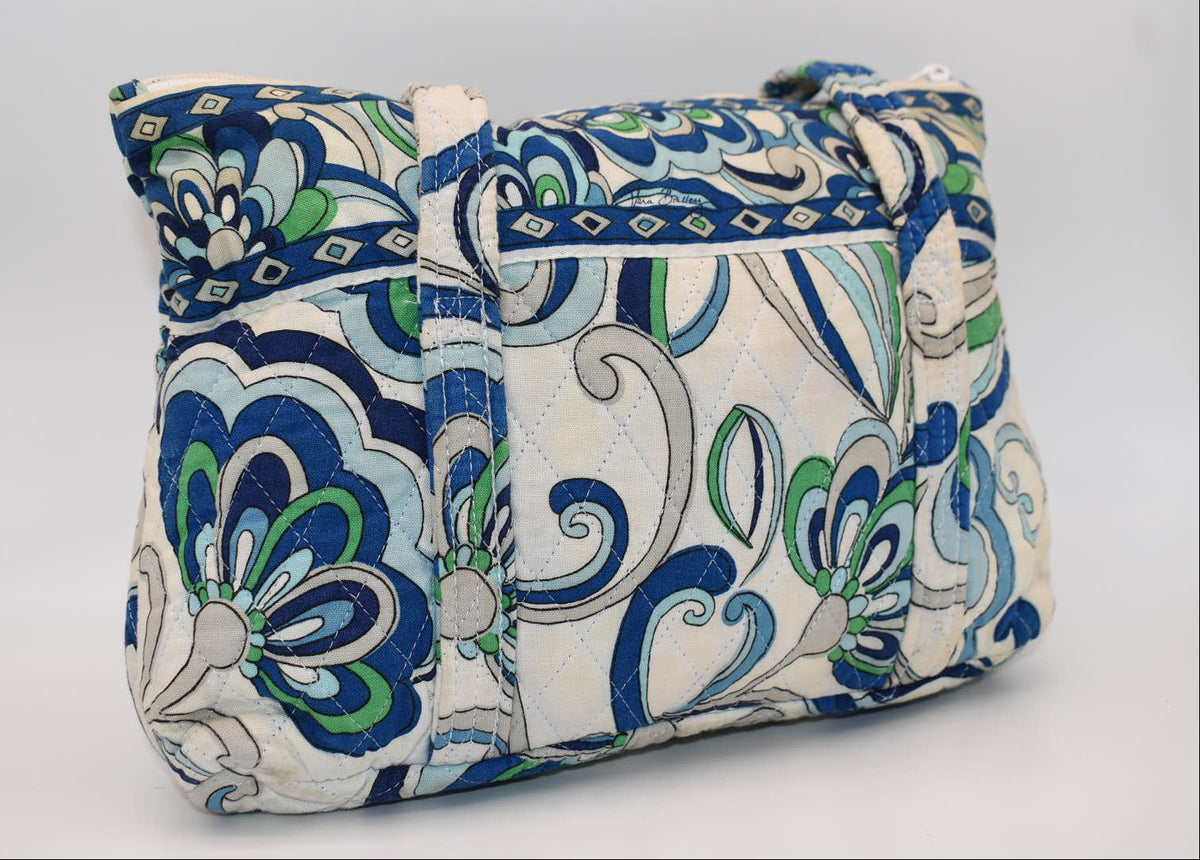 Vera Bradley Little Betsy Shoulder Bag in "Mediterranean White" Pattern