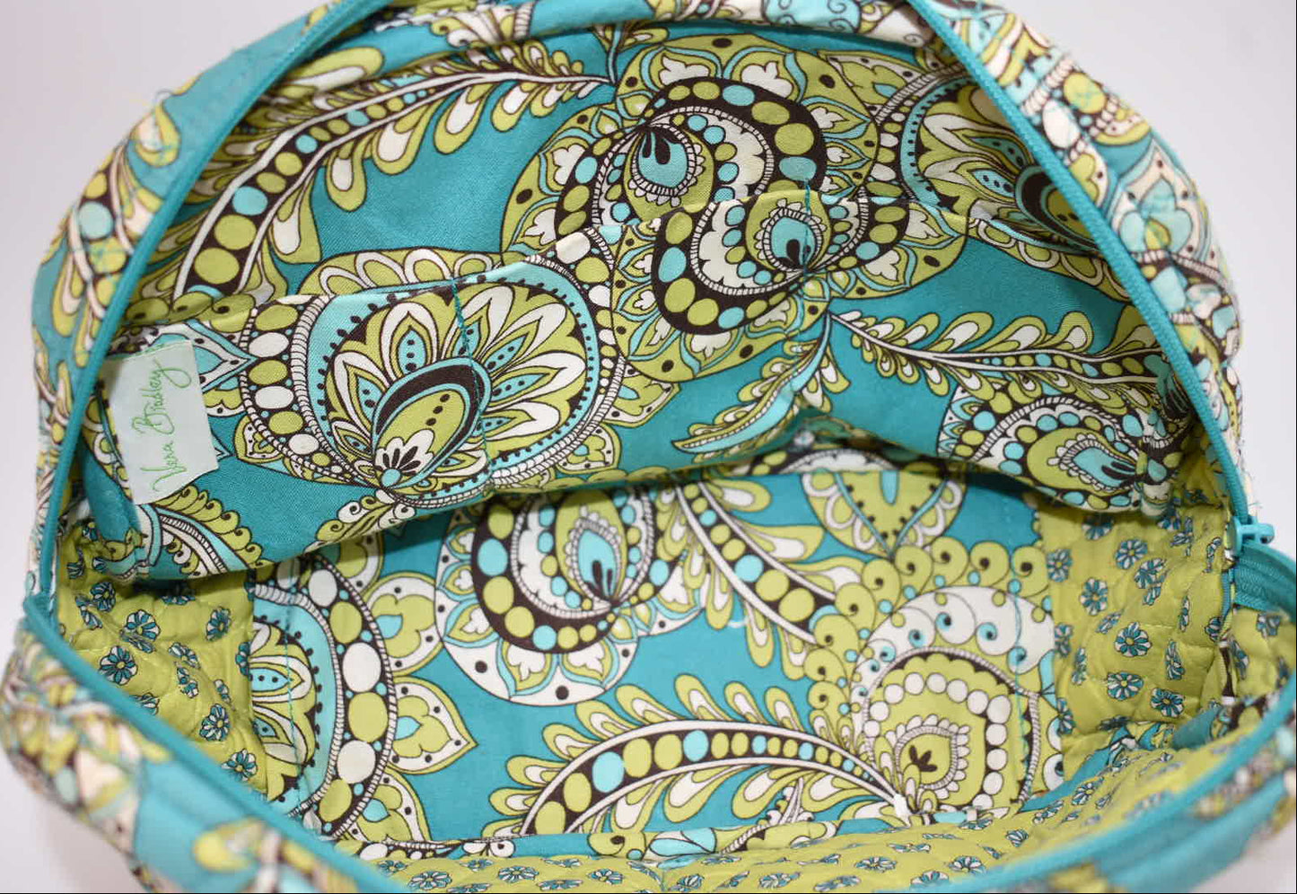 Vera Bradley Small Bowler Satchel Bag in "Peacock" Pattern