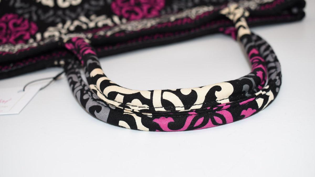 Vera Bradley Medium Open Tote Bag in "Canterberry Magenta: Pattern