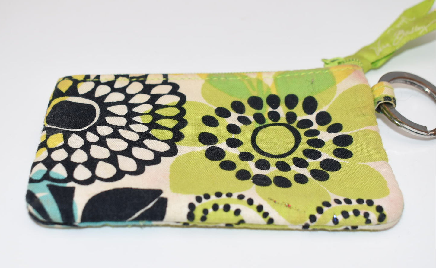 Vera Bradley Zip ID Case in "Lime's Up" Pattern