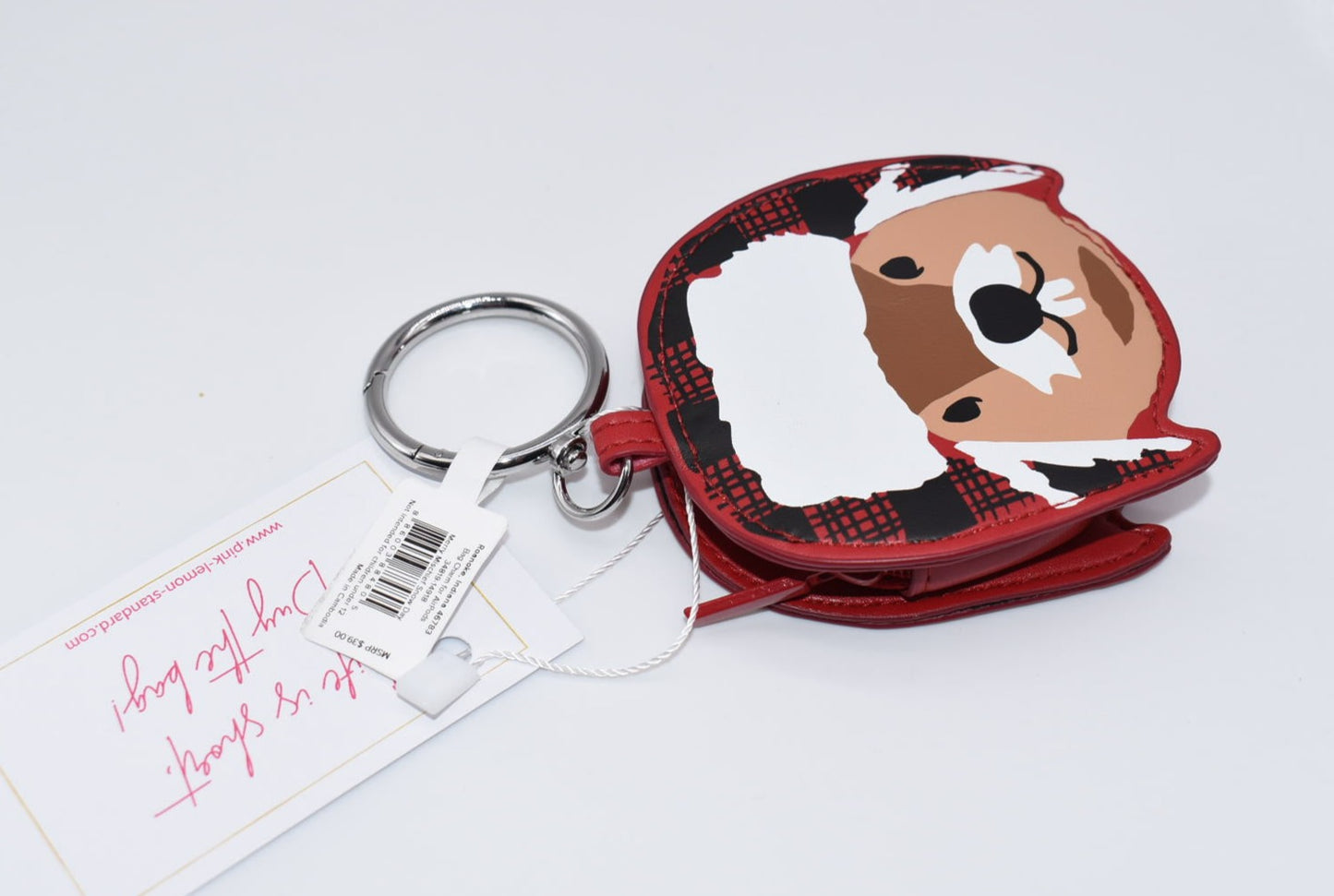 Vera Bradley Merry Mischief Snow Day Bag Charm for AirPods