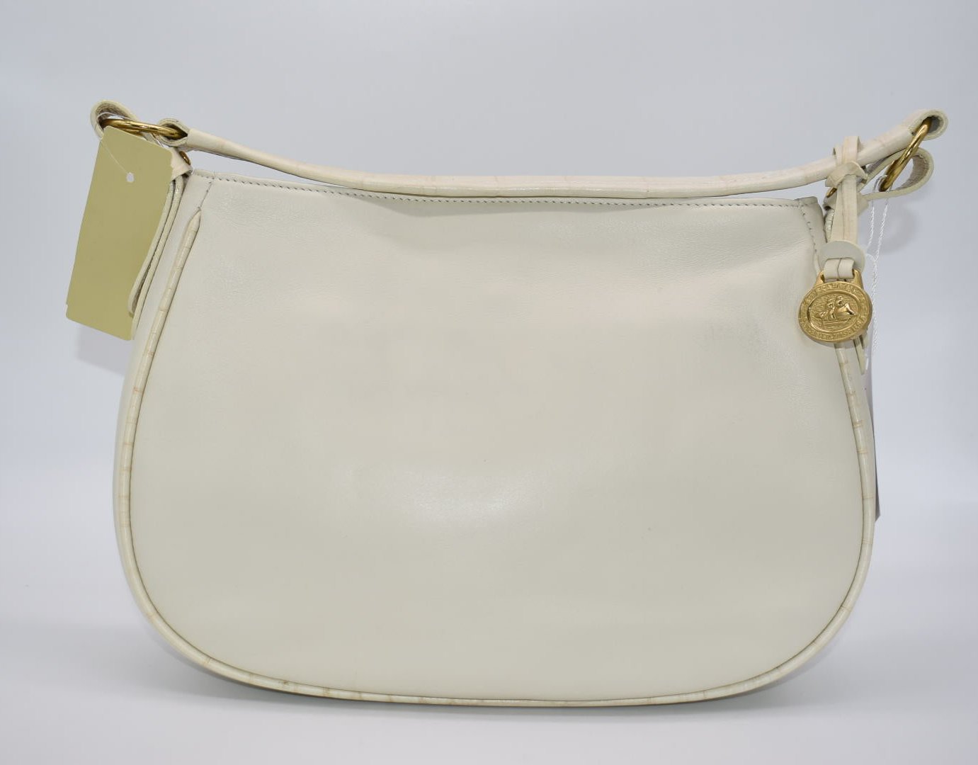 Vintage Brahmin Sierra Shoulder Bag in "Bone Sanibel"