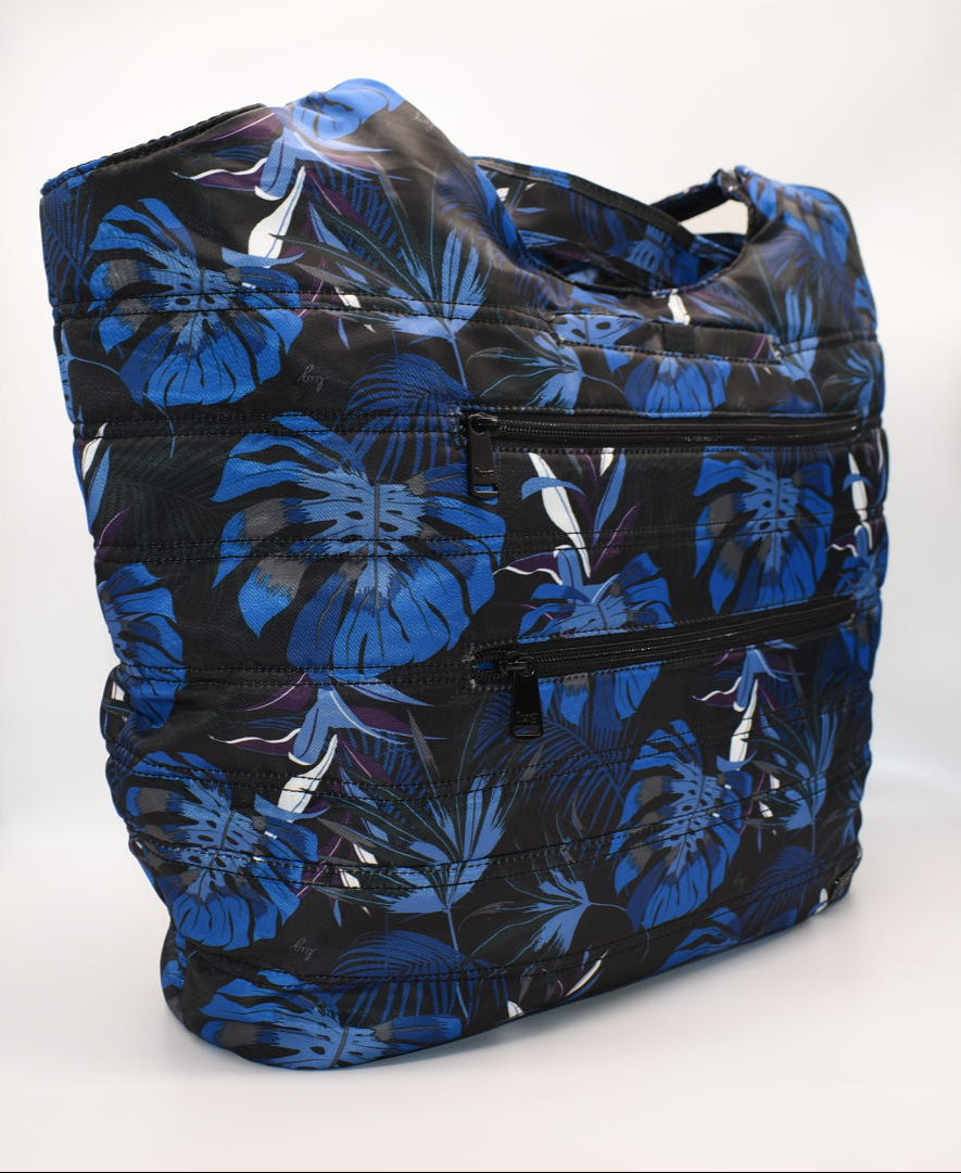 Lug XL Gondola Slouch Tote Bag in "Botanical Black" Pattern