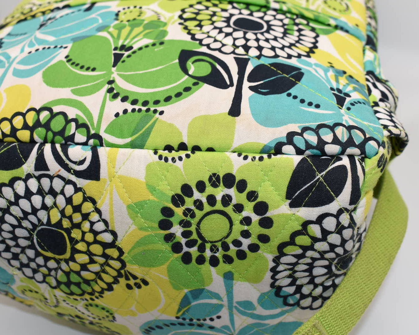 Vera Bradley Quilted Laptop Backpack in "Lime's Up" Pattern
