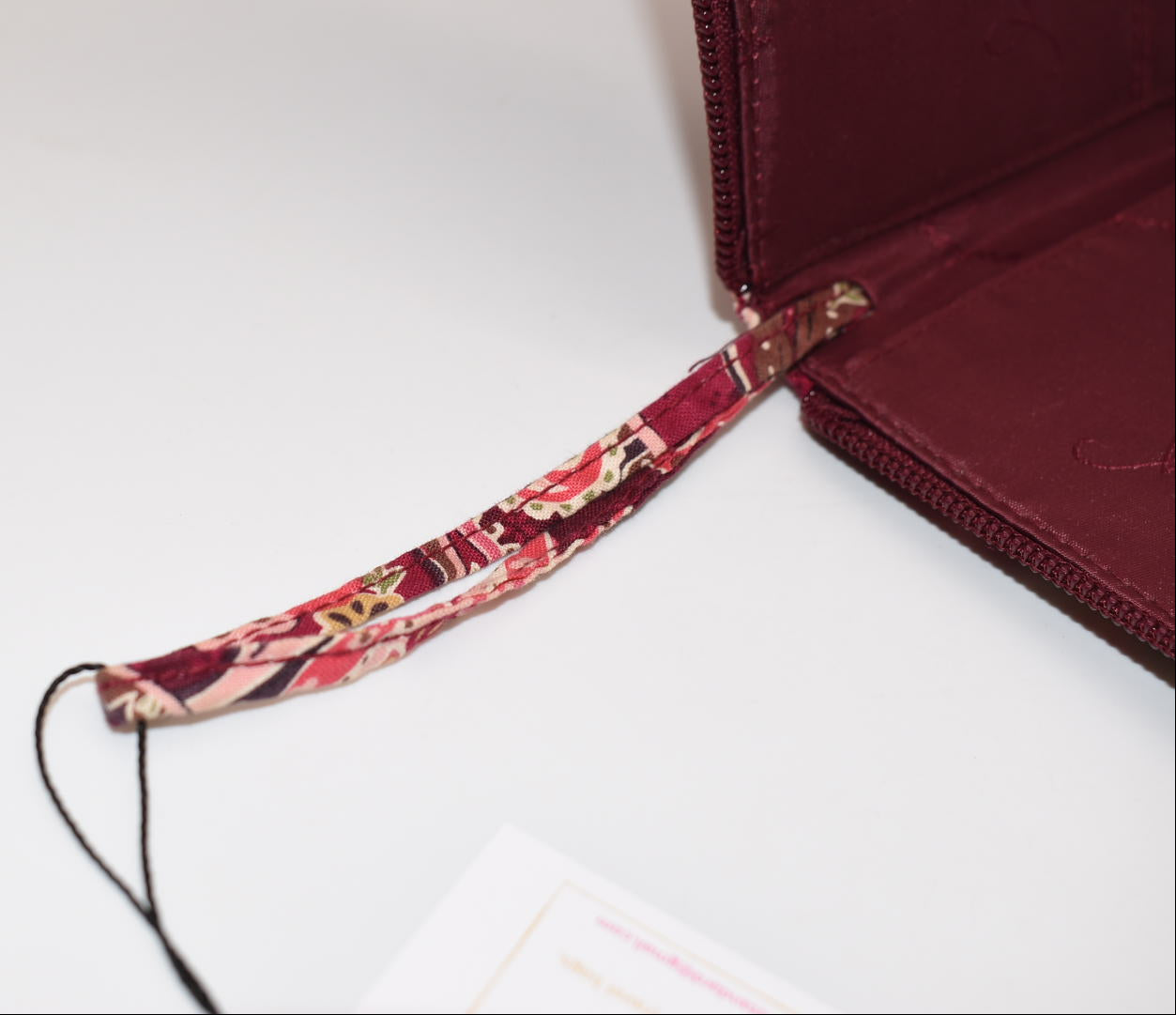 Vera Bradley Zip Around Wallet in "Piccadilly Plum" Pattern