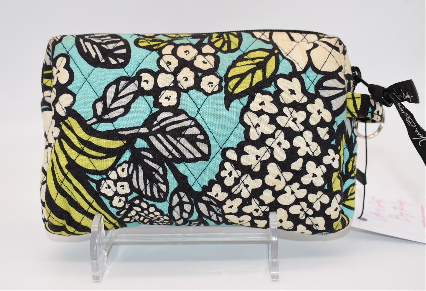 Vera Bradley Medium Cosmetic Bag in "Slate Blooms" Pattern