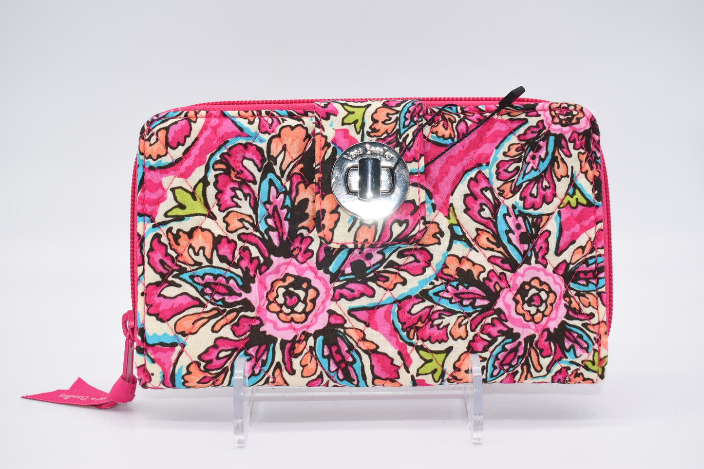 Vera Bradley RFID Turnlock Wallet in "Sunburst Floral" Pattern