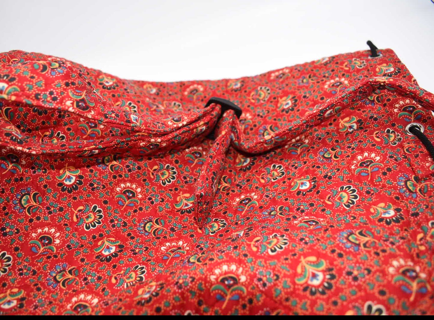 Vintage Vera Bradley Large Sling Bag in "Colette Red - 1995" Pattern