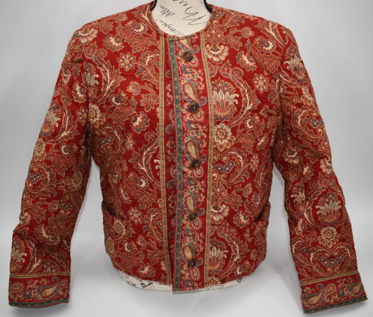 Vintage Vera Bradley Quilted Medium Jacket in "Windsor 1995" Pattern