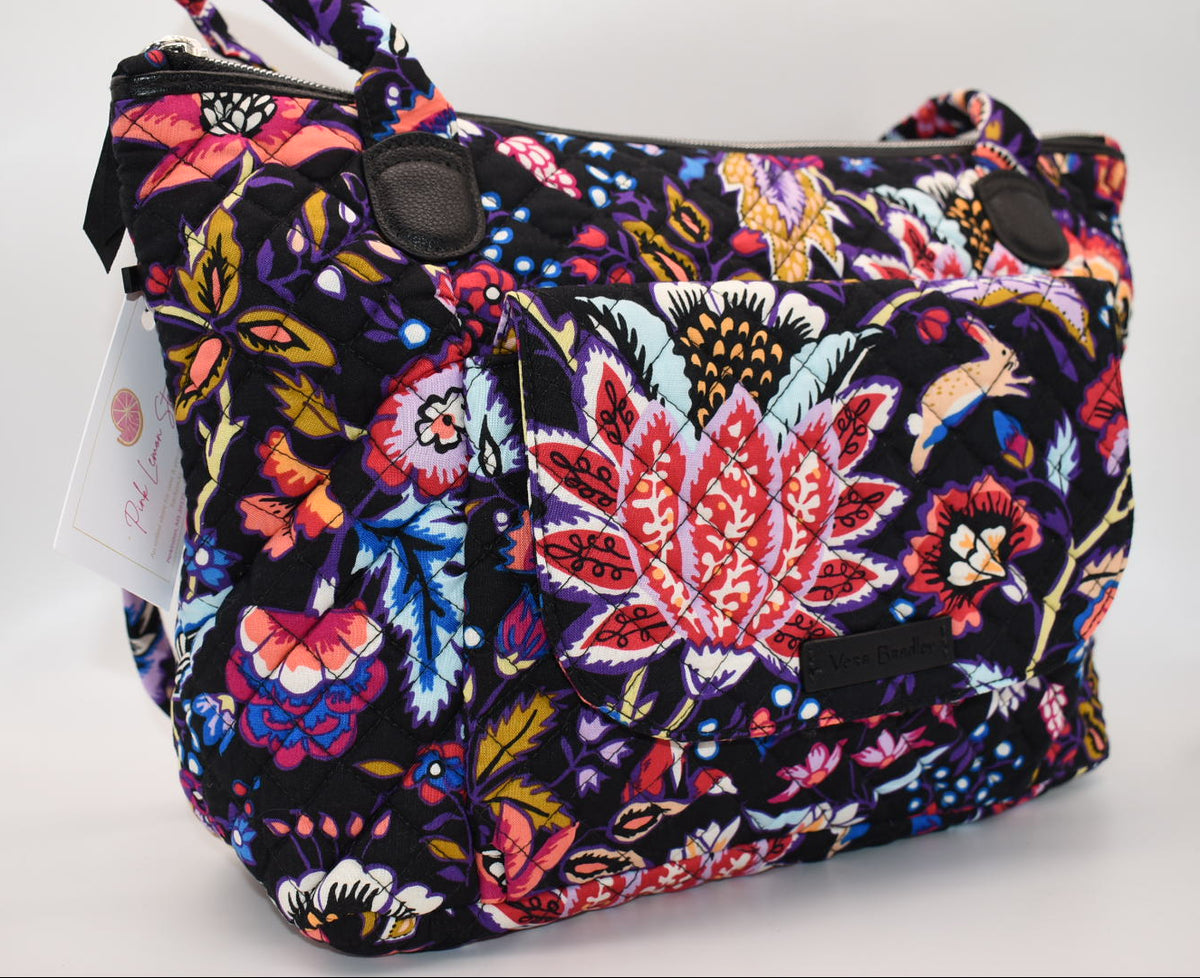 Vera Bradley Carson East West Shoulder Tote Bag in "Foxwood" Pattern