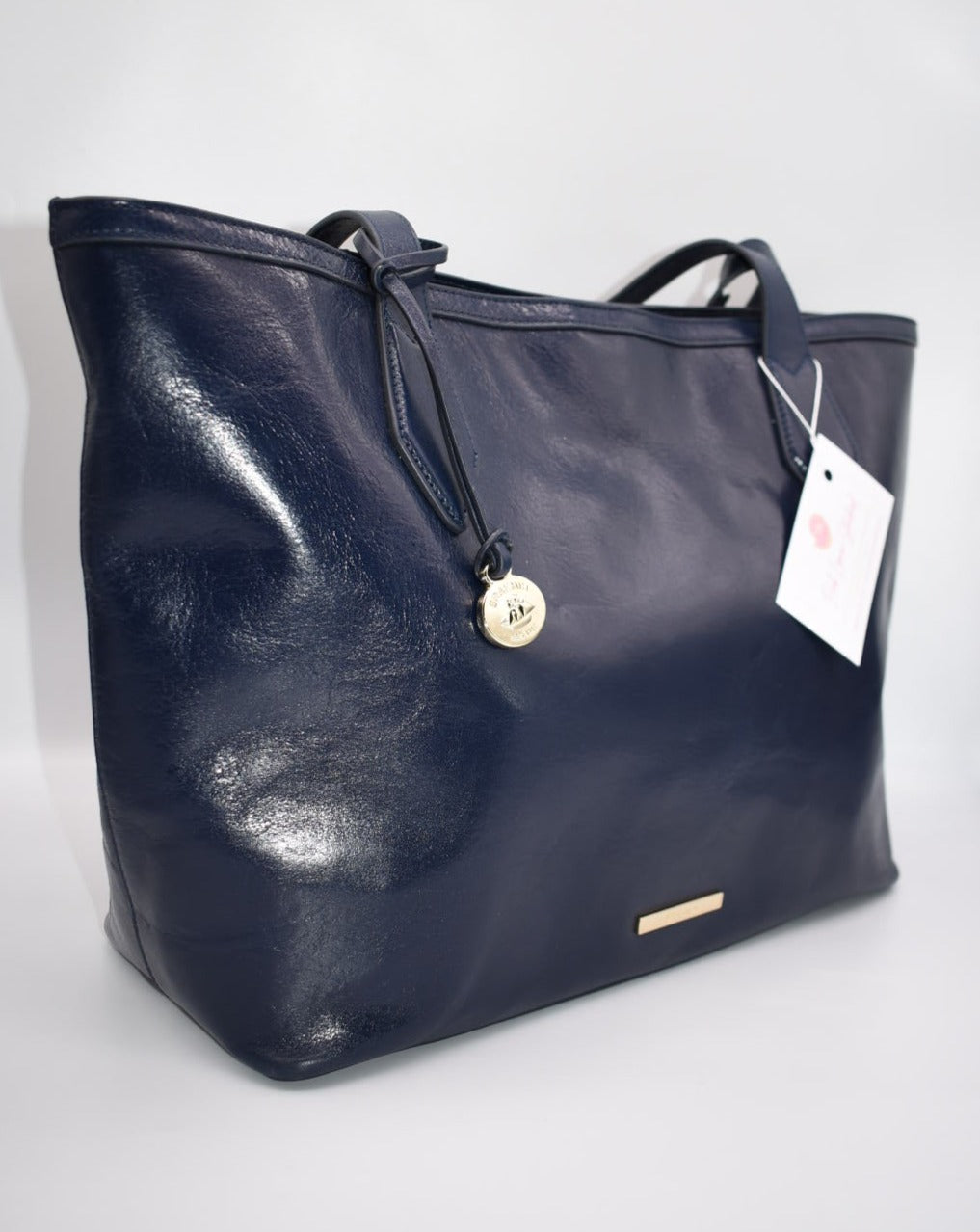Brahmin Athena Tote Bag in Topsail Navy