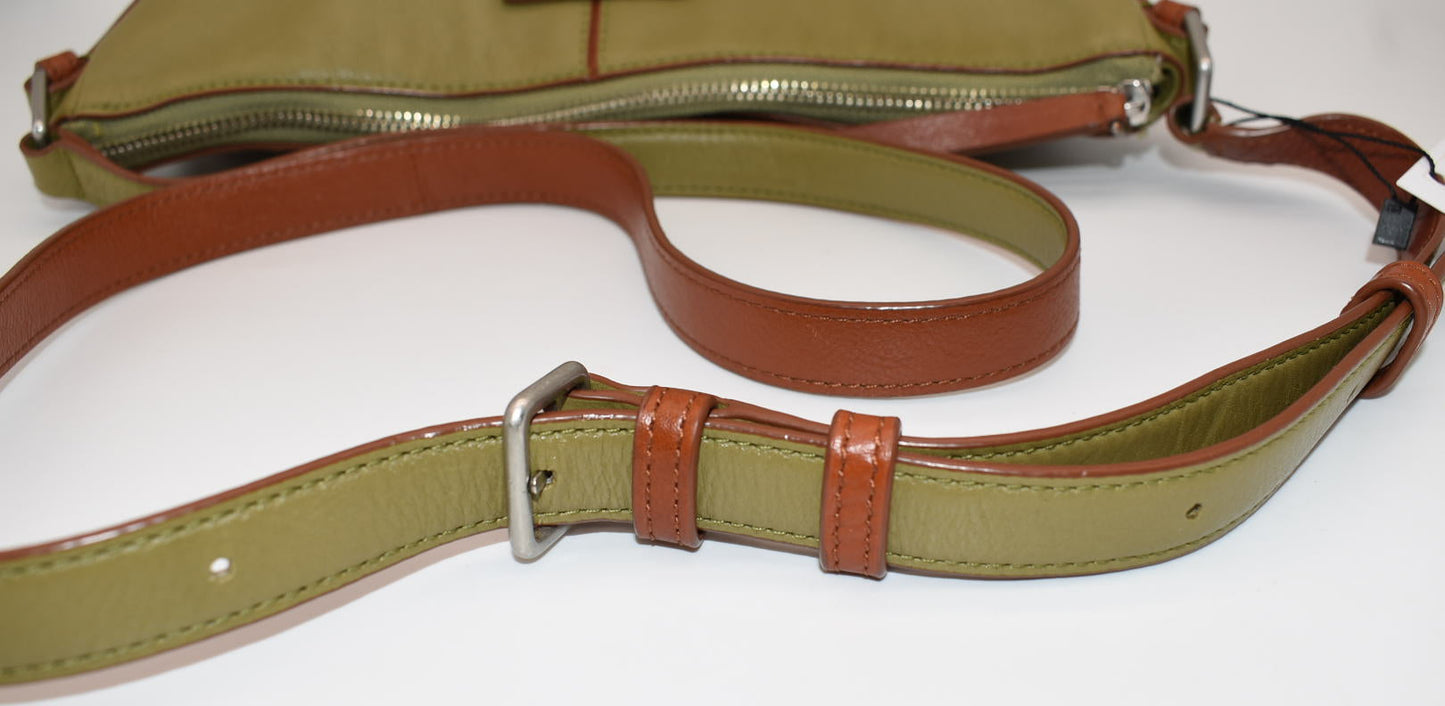 Vera Bradley Gallatin Leather Crossbody Bag in "Bittersweet Chocolate"