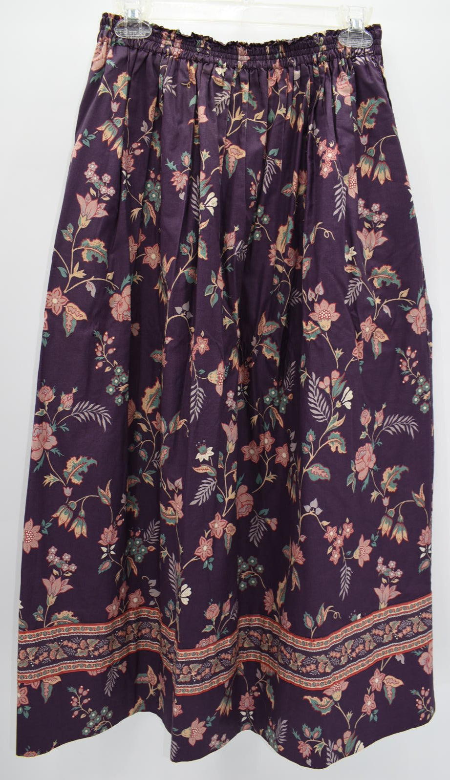 Vintage Vera Bradley Cottage Maxi OS Skirt in "Heather-1990" Pattern