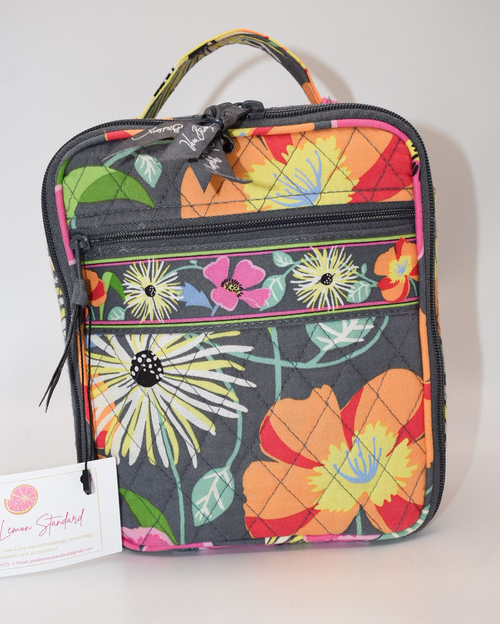 Vera Bradley Insulated Lunch Bag in "Jazzy Blooms" Pattern