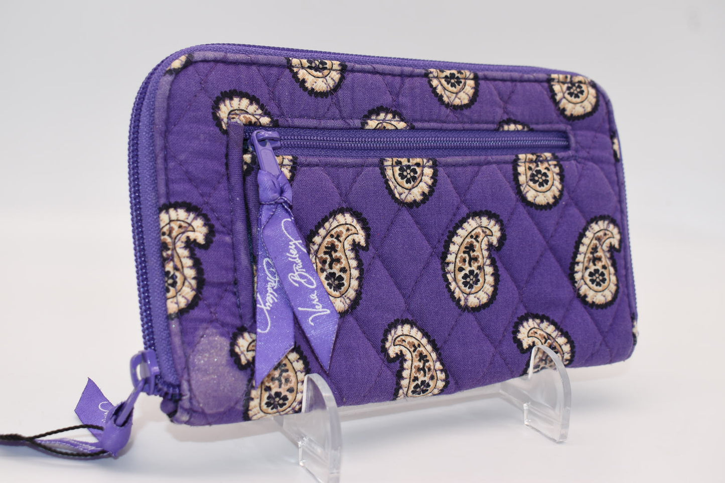 Vera Bradley Zip Around Wallet in "Simply Violet" Pattern