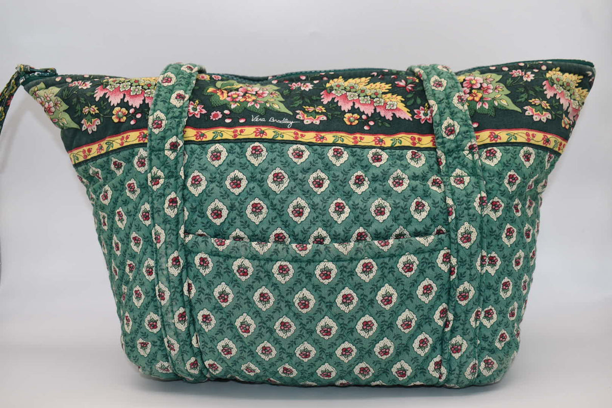 Vera Bradley Large Paddy Shoulder Tote Bag in "Greenfield -2000" Pattern
