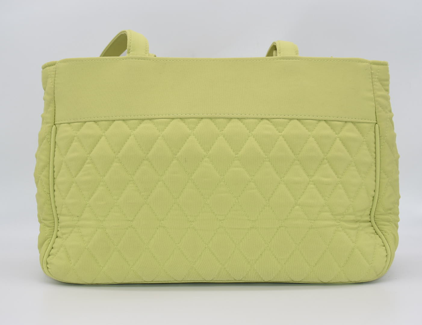 Vera Bradley Quilted Microfiber Shoulder Tote Bag in "Key Lime"