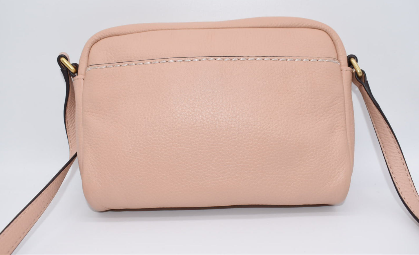 Vera Bradley RFID Mallory Petite Leather Crossbody in "Pink Sands"