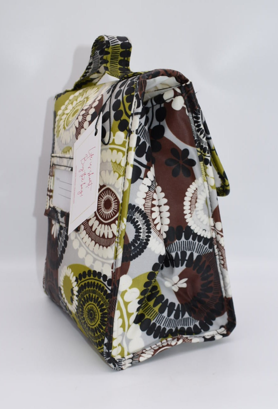 Vera Bradley Lunch Bag in "Cocoa Moss" Pattern