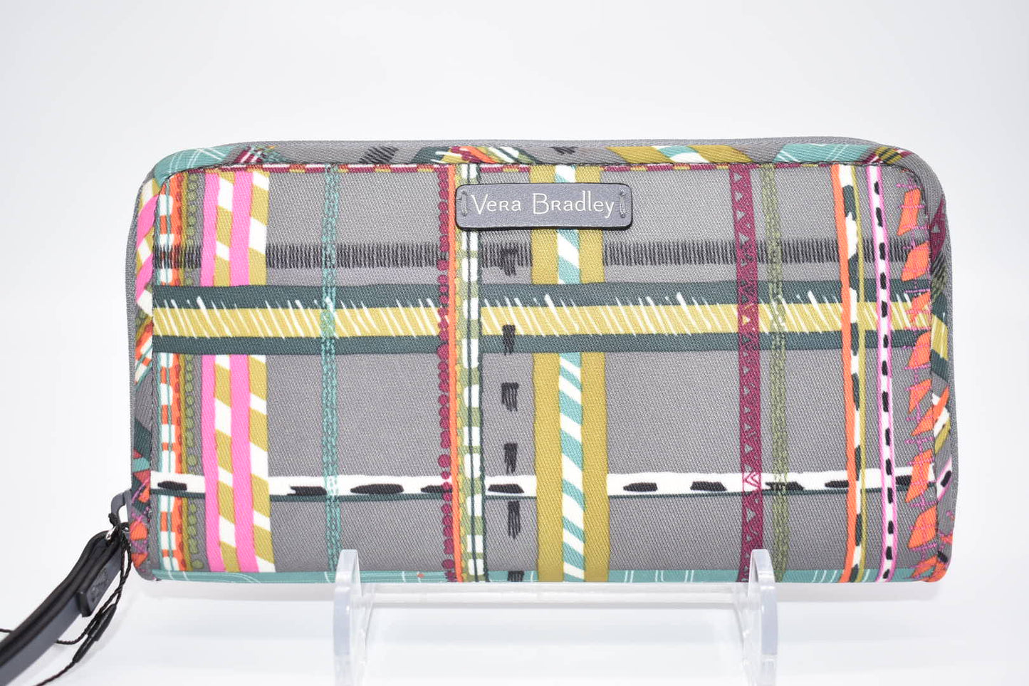 Vera Bradley Midtown RFID Wristlet in "City Plaid" Pattern