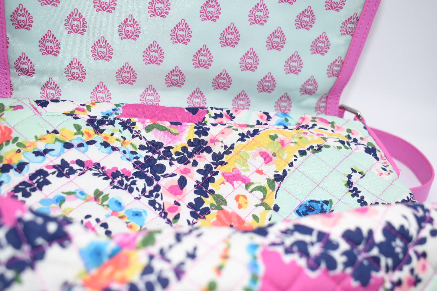 Vera Bradley Iconic Carson Crossbody Bag in "Wildflower Paisley" Pattern