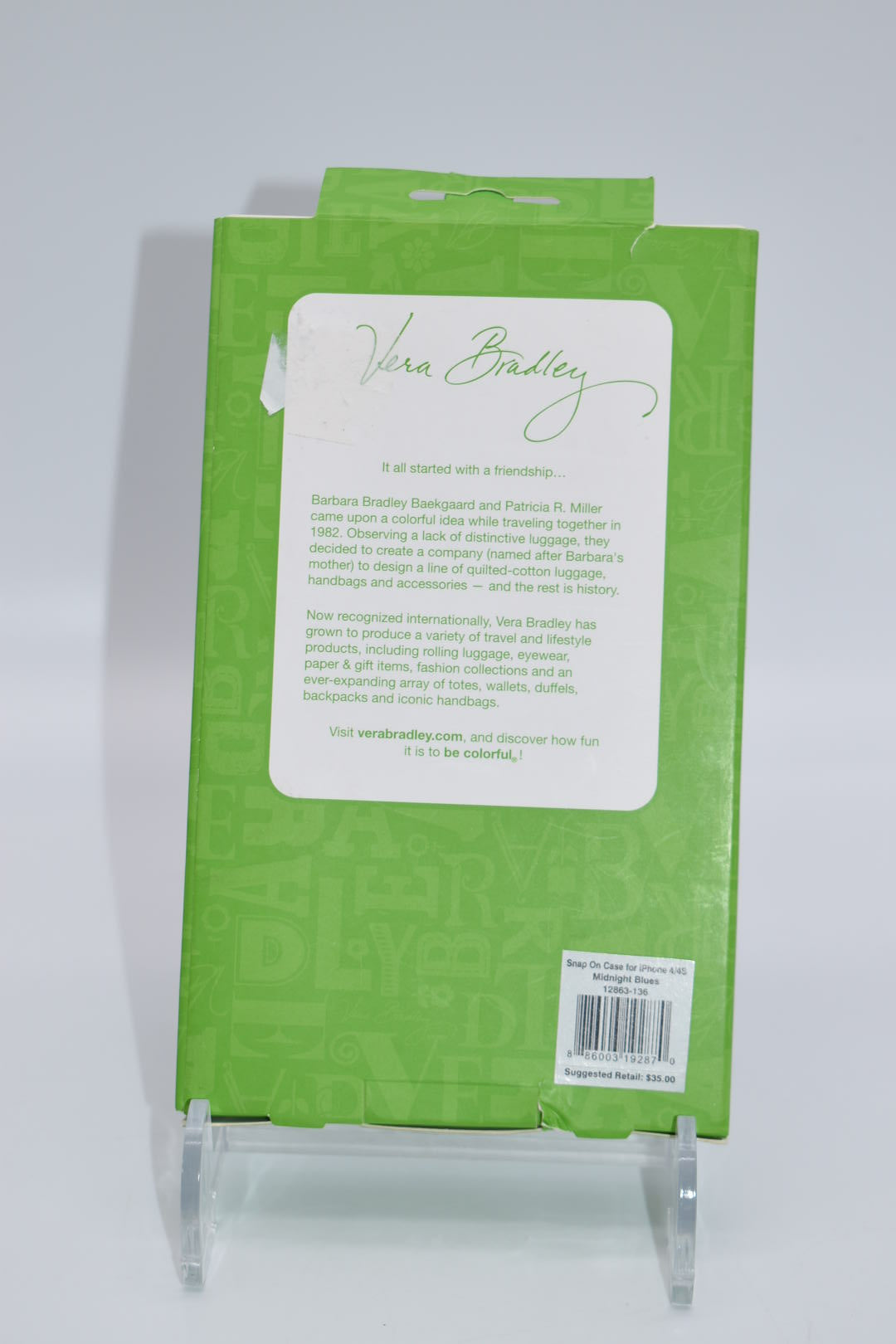 Vera Bradley Snap On Case for iPhone 4/4S in Midnight Blues