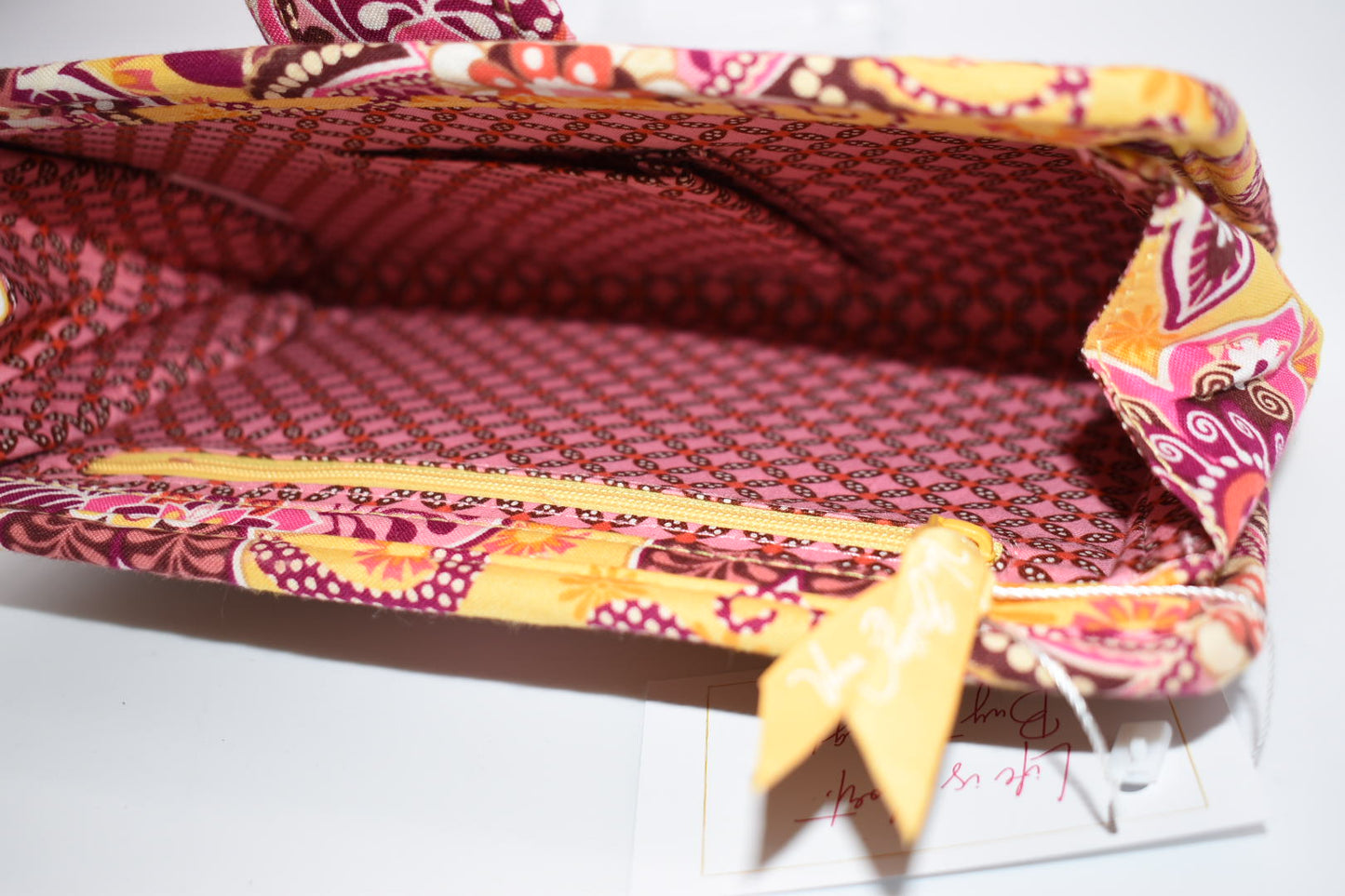 Vera Bradley Tiki Wallet in "Bali Gold" Pattern