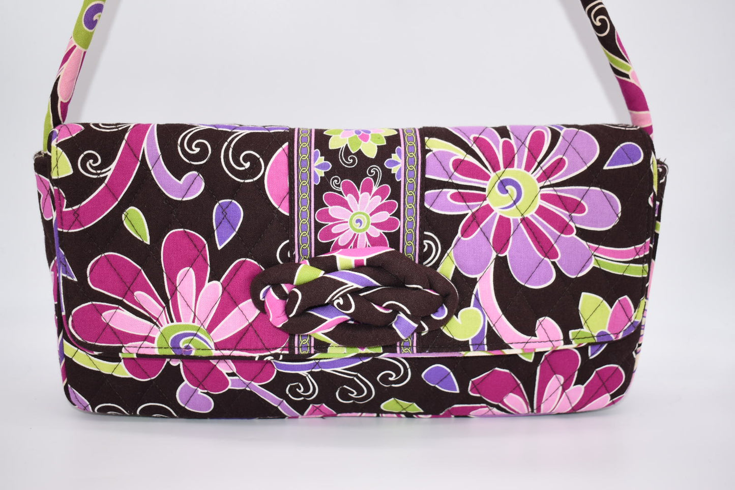 Vera Bradley "Knot Just a Clutch" in "Purple Punch" Pattern