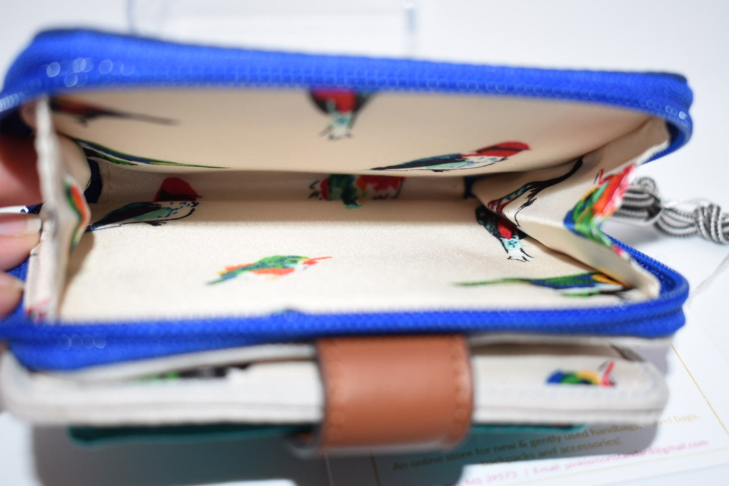 Vera Bradley Lighten Up Pocket Wallet in "Cool Lagoon"