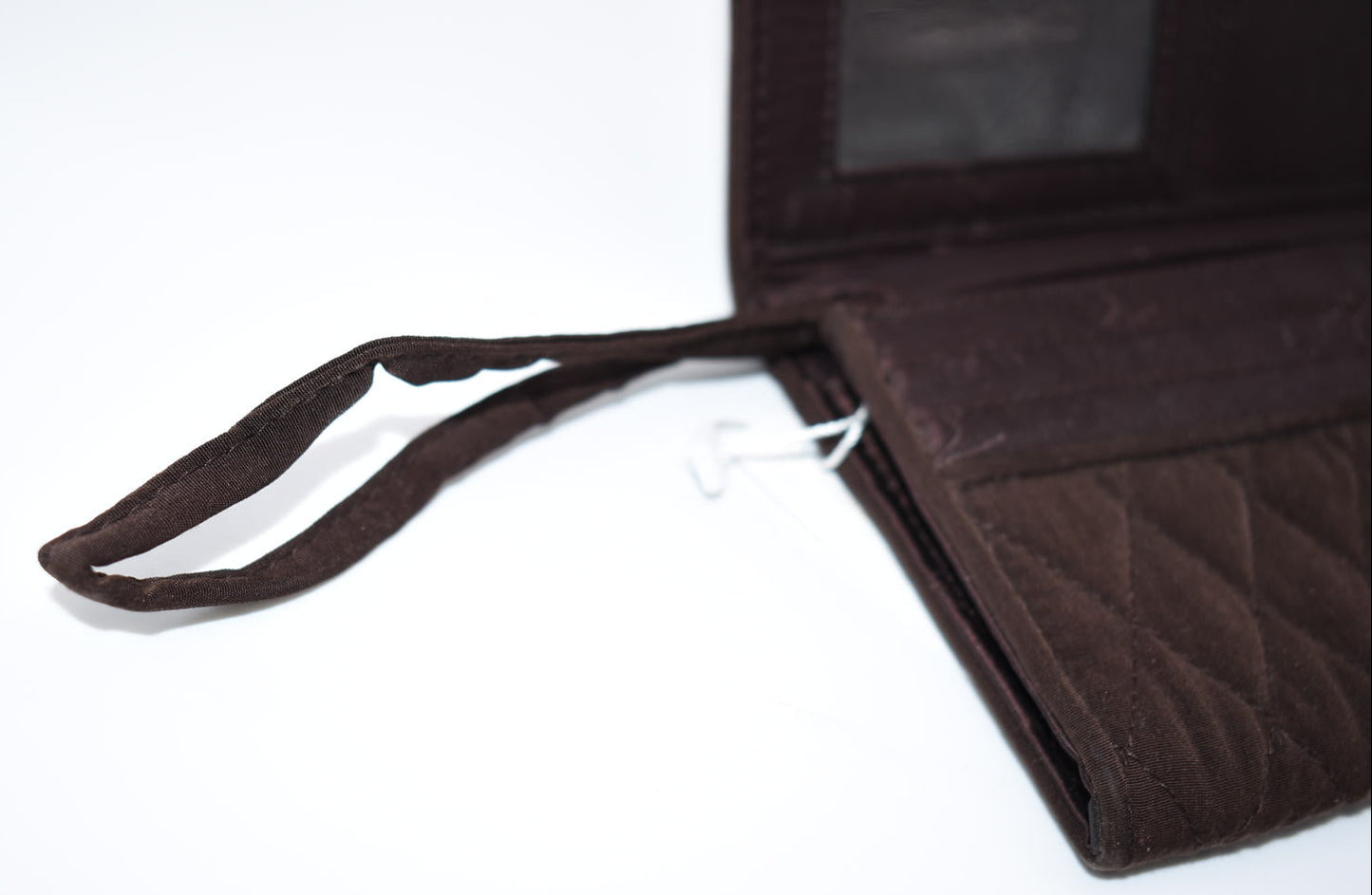Vera Bradley Quilted Microfiber Wallet in "Espresso"