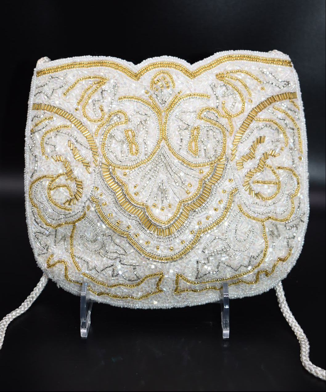 Vintage Carla Marchi Beaded Evening Shoulder Bag