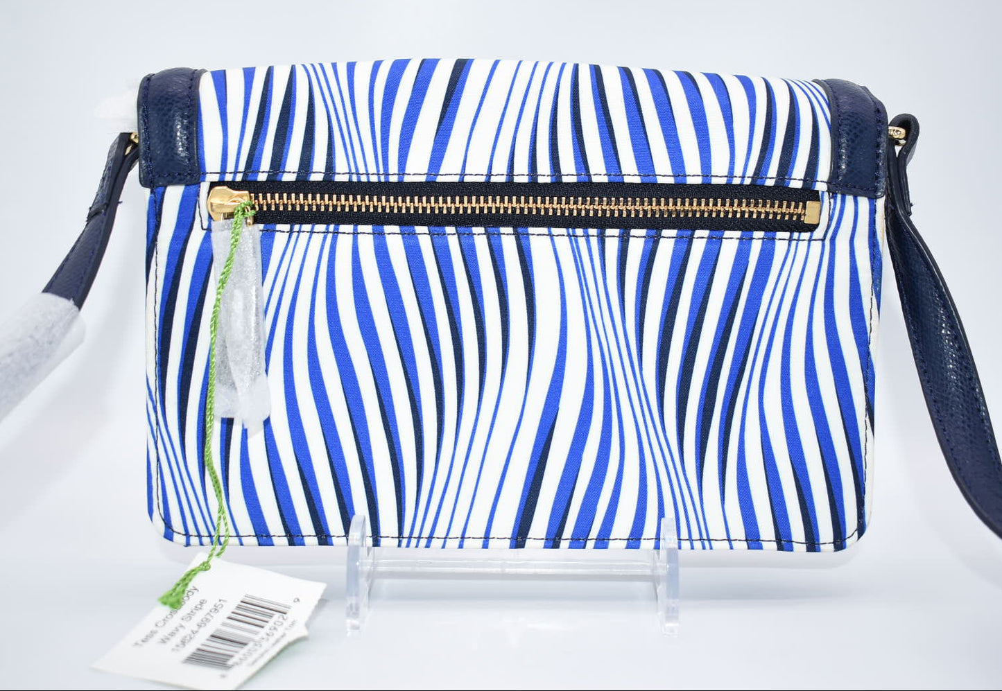 Vera Bradley Tess Crossbody Bag in "Wavy Stripe" Pattern