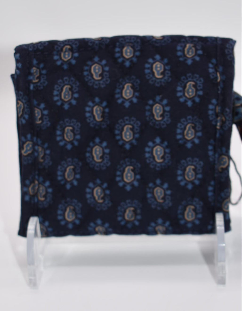 Vintage Vera Bradley Mini Trifold Wallet in "Classic Navy 1998" Pattern