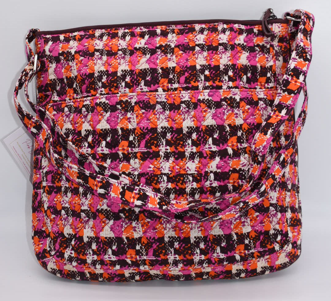 Vera Bradley Double Zip Mailbag Crossbody Bag in "Houndstooth Tweed"