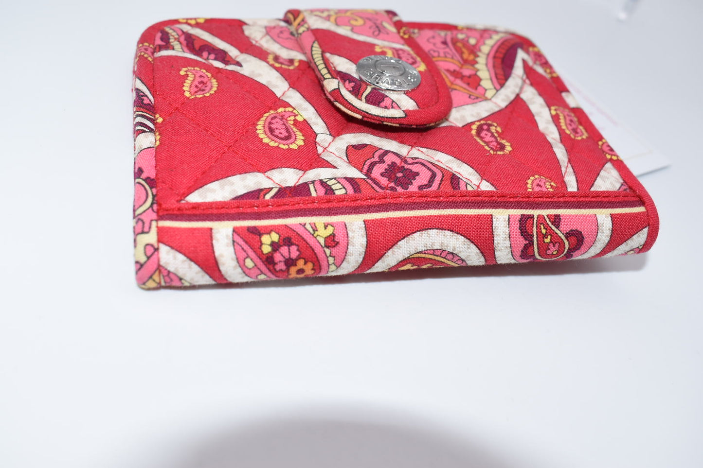 Vera Bradley Snappy Bifold Wallet in "Rosy Posies" Pattern