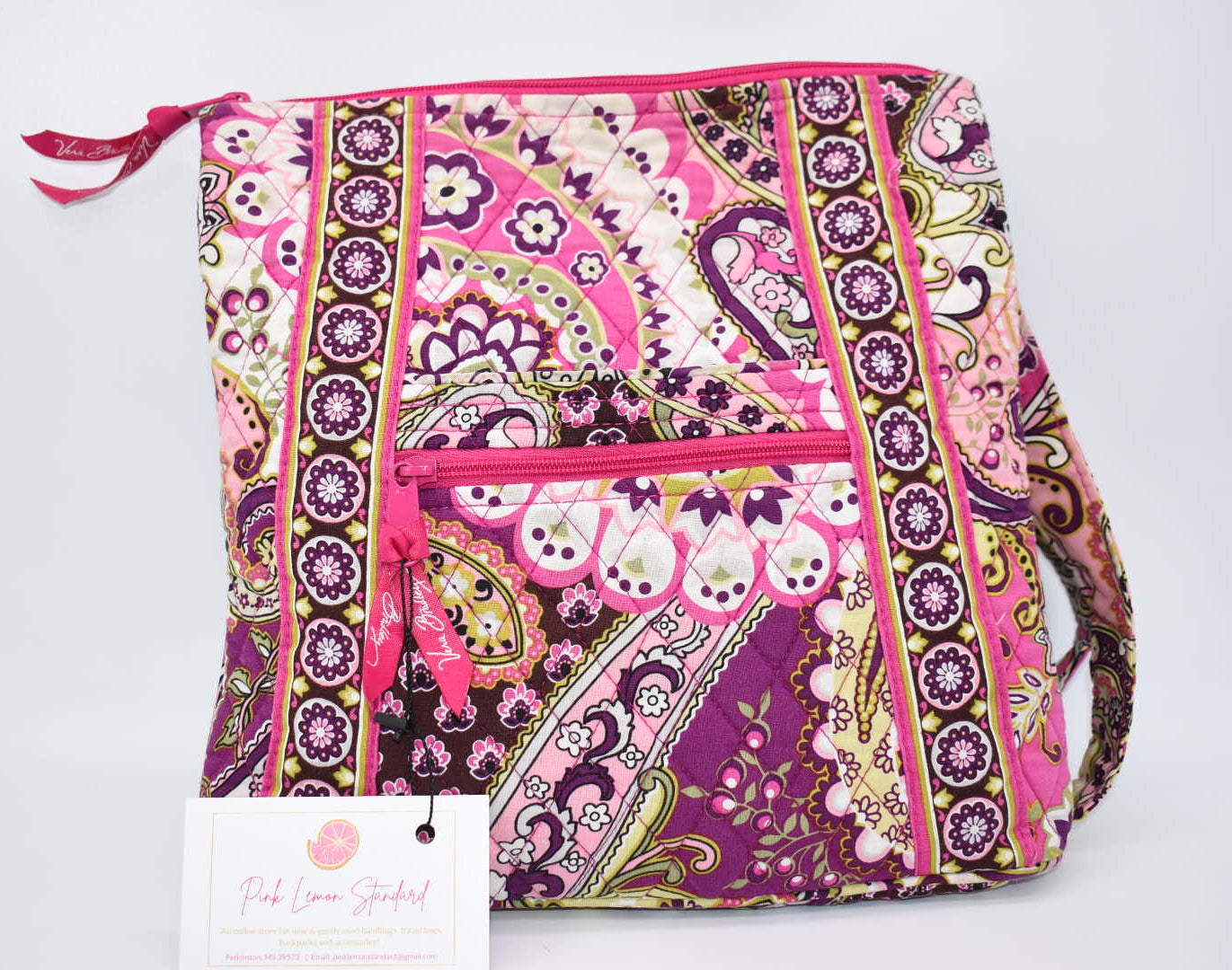 Vera Bradley Hipster Crossbody Bag in "Very Berry Paisley" Pattern