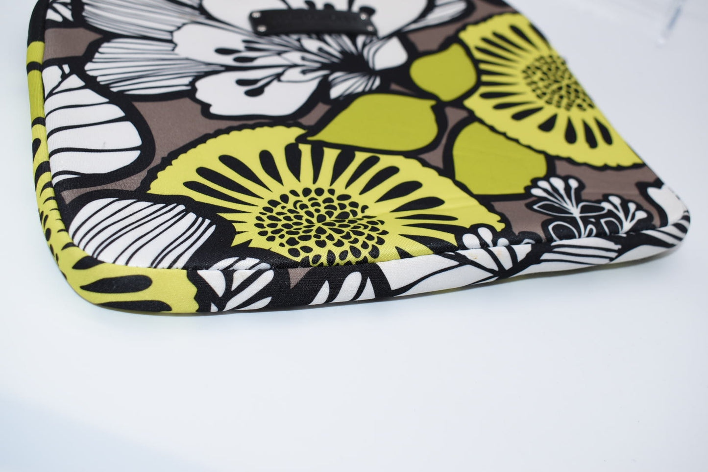 Vera Bradley "Citron" Neoprene Zippered Tech Sleeve