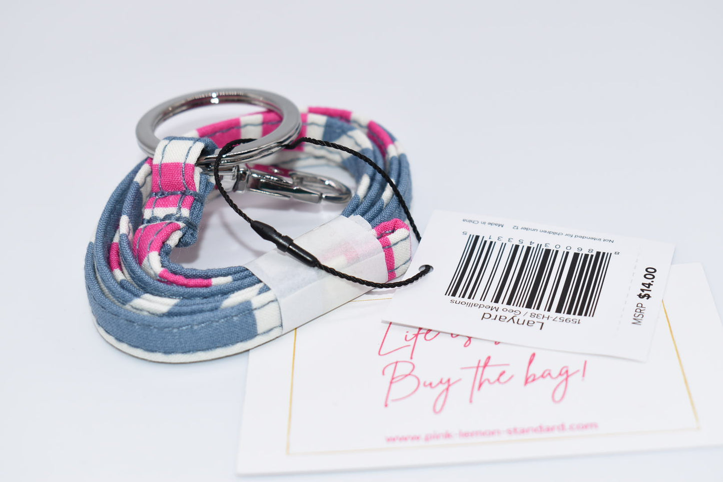 Vera Bradley Lanyard in "Geo Medallions" Pattern