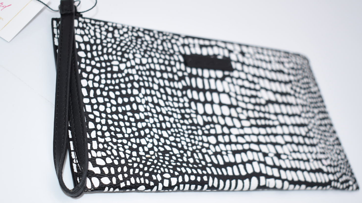 Vera Bradley "Midnight Snakeskin" Slim Zip Wristlet