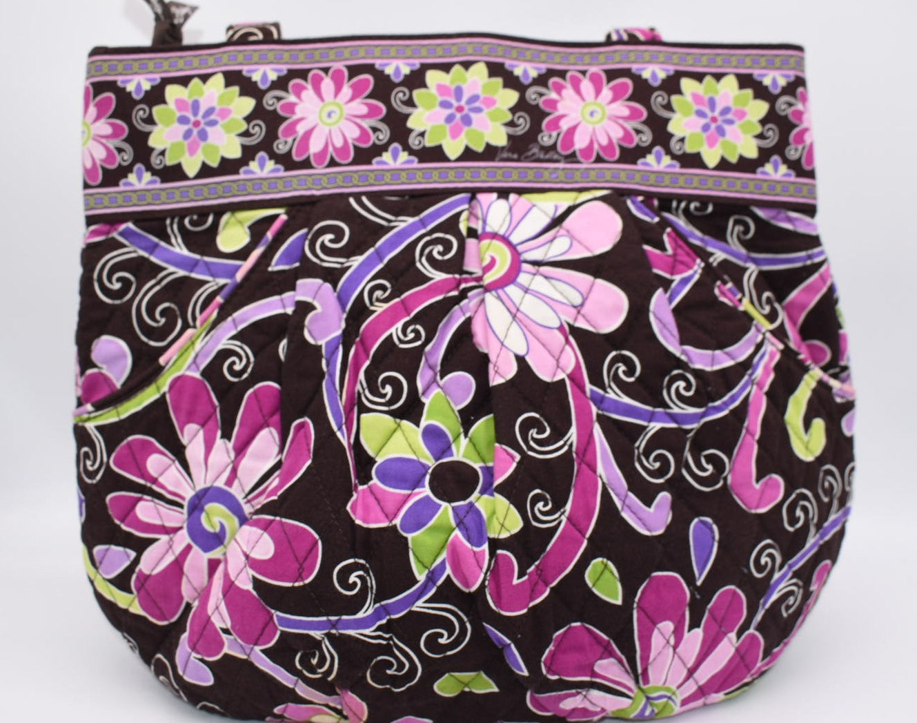 Vera Bradley Morgan Shoulder Bag in "Purple Punch" Pattern