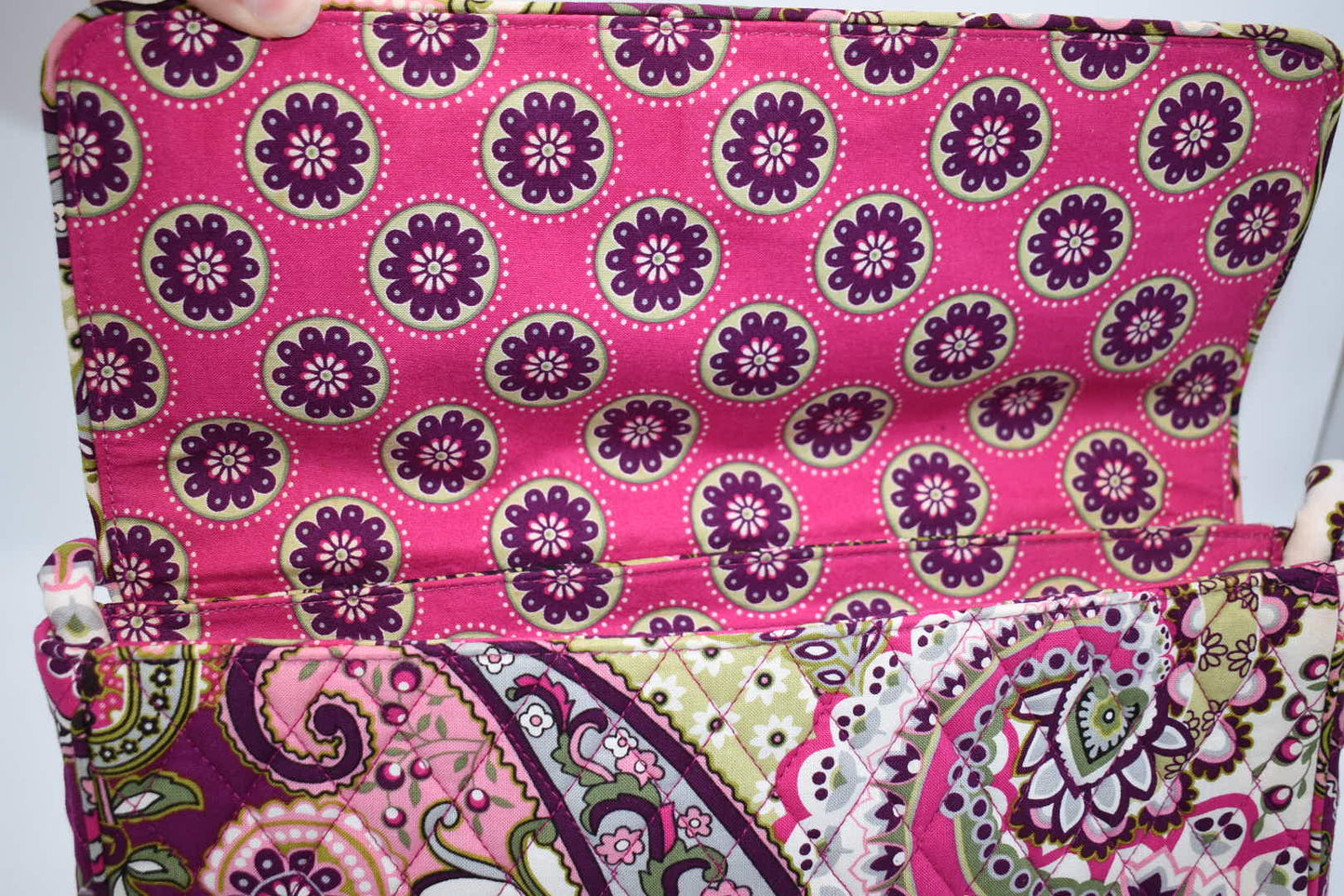 Vera Bradley "Very Berry Paisley" Knot Just a Clutch Bag