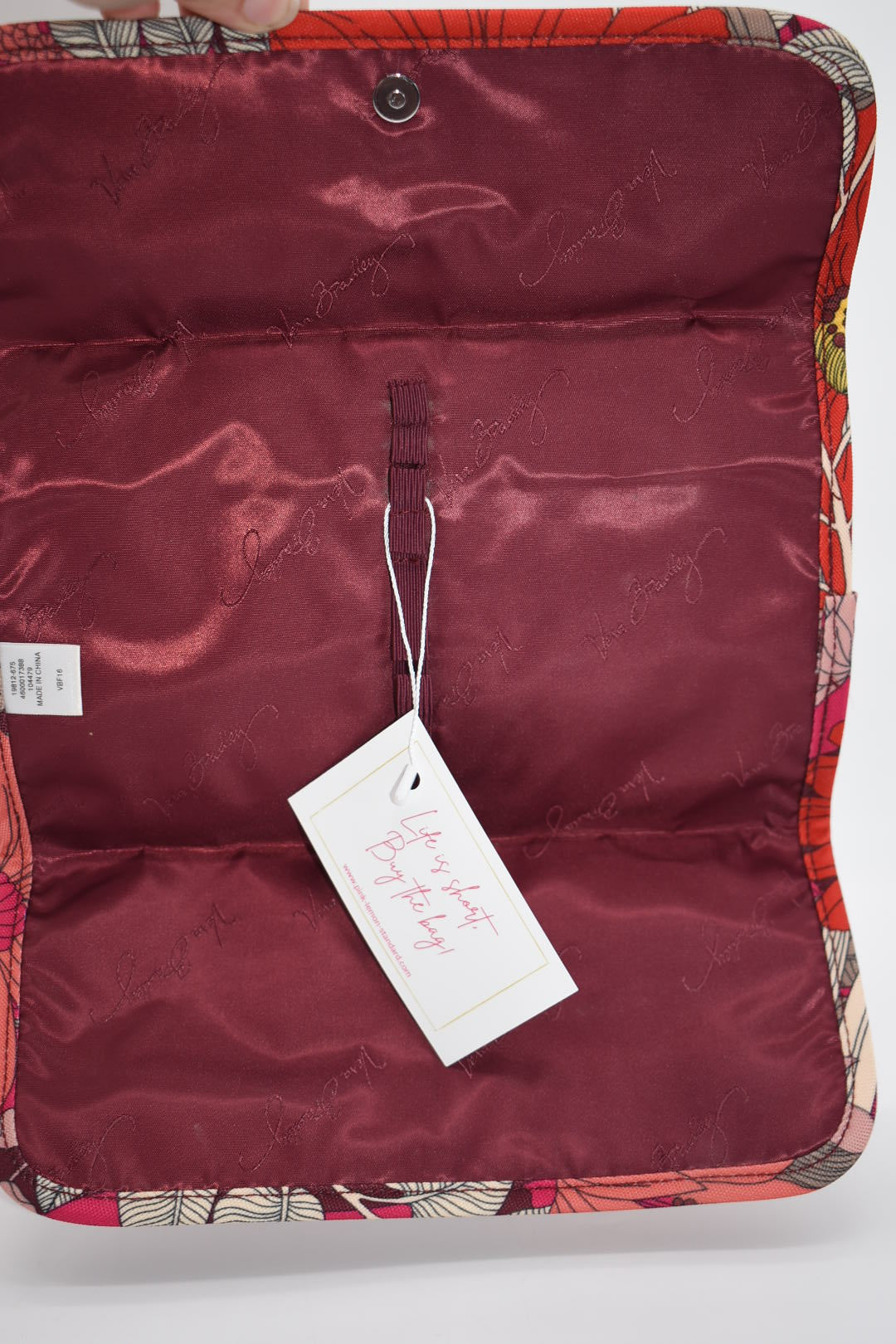 Vera Bradley Lighten Up Cosmetic Brush Case in "Bohemian Blooms" Pattern