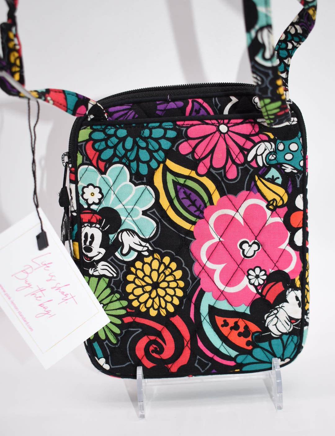 Vera Bradley Mini Hipster Crossbody in "Magical Blooms" Mickey Pattern